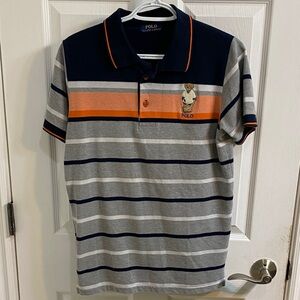Polo Ralph Lauren Classic Fit Polo Bear Mesh Polo Shirt Striped Men’s Medium